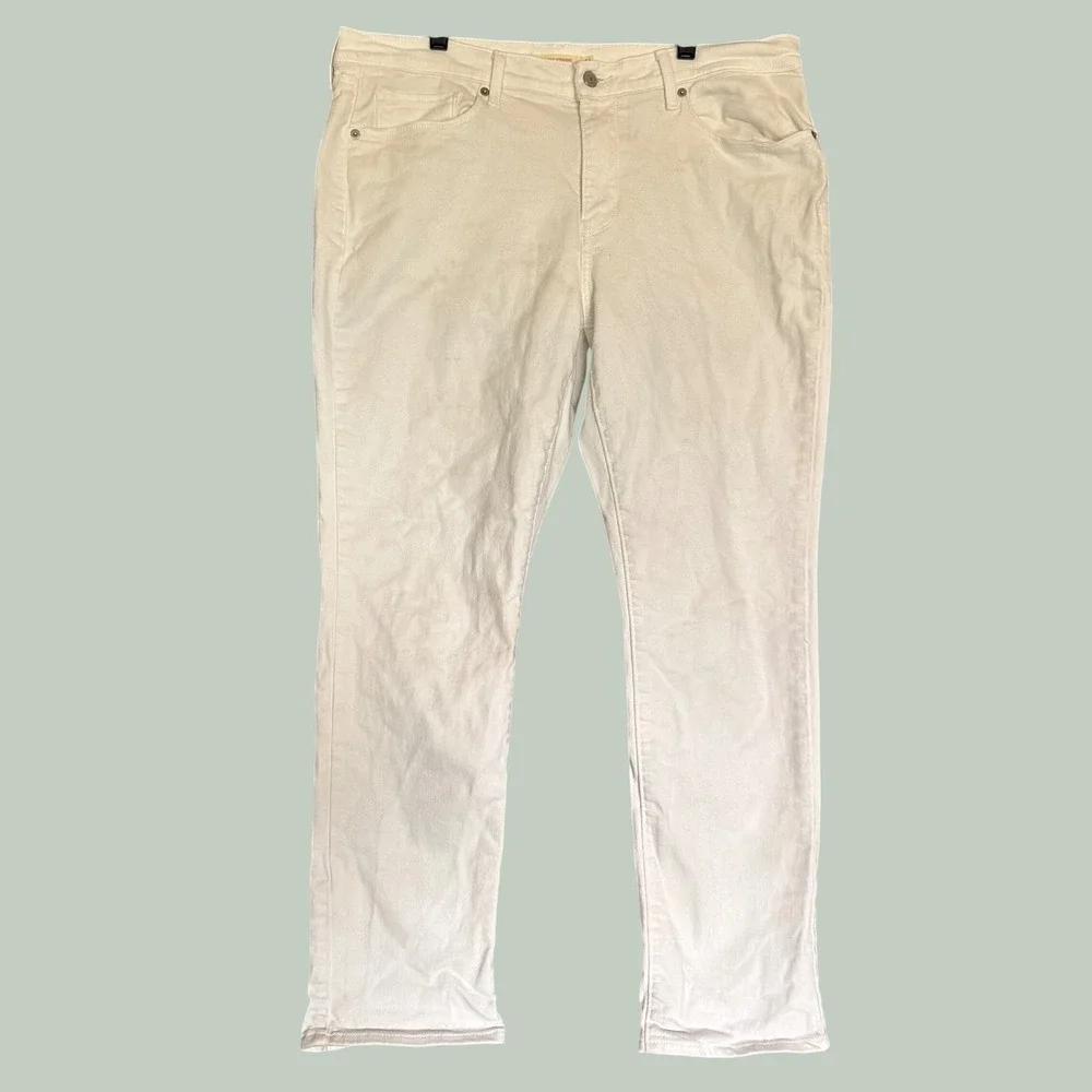 Levis Classic Straight Jeans Mens 34x30 Off White Cream Denim Pants 39250-0049